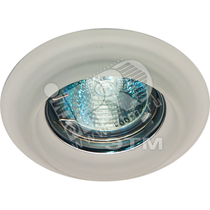 Светильник ИВО-50w 12в G5.3 хром матовый со стеклом (CD4110 хр/мат.) - Feron