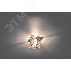 Светильник ИВО-35w 220в G9 хром с прозрачным стеклом (CD2727 хр/прозр.) - фото 2