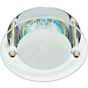 Светильник ИВО-50w 12в G5.3 хром со стеклом (BS3182 хром) - Feron