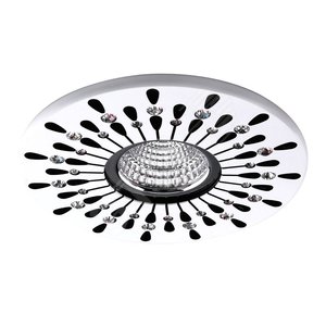 Светильник ИВО-50w 12в G5.3 белый/прозрачный (DL101R бел/прозр.) - Feron