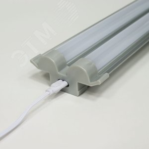 Светильник светодиодный AL5047 120SMD(2835) 4500K 2х9w 1350Lm пластик - фото 2