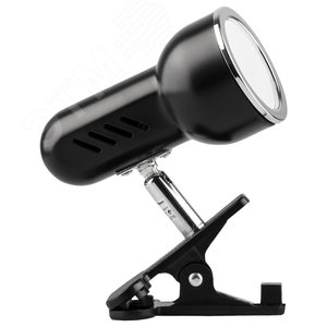 Светильник светодиодный ДБО-7w 4000К 560Лм G5.3 прищепка черный (AL7020)