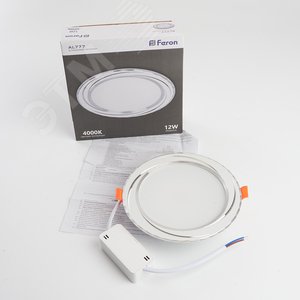 Светильник светодиодный ДВО-12w 4000K 960Лм белый (AL777) 6