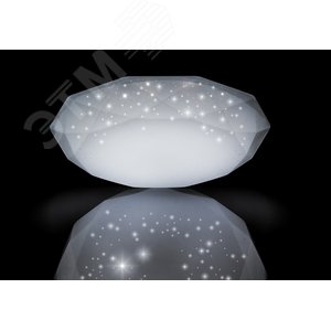 Светильник светодиодный ДБО-24w 4000К 1680Лм матовый с эффектом звездного неба (AL589) 2