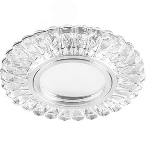 Светильник точечный потолочный встраиваемый CD902 15LED*2835 SMD 4000K, MR16 50W G5.3, белый, хром | 28845 | FERON