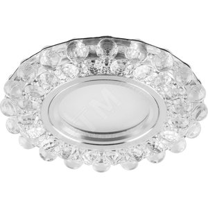 Светильник точечный потолочный встраиваемый CD909 15LED*2835 SMD 4000K, MR16 50W G5.3, прозрачный, хром | 28892 | FERON