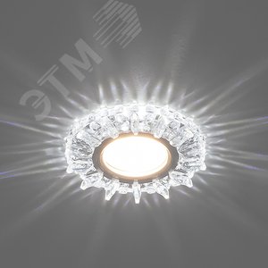 Светильник точечный потолочный встраиваемый CD910 15LED*2835 SMD 4000K, MR16 50W G5.3, прозрачный, хром | 28893 | FERON 3
