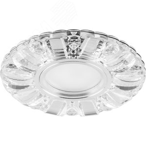 Светильник точечный потолочный встраиваемый CD921 15LED*2835 SMD 4000K, MR16 50W G5.3, прозрачный, хром | 28896 | FERON