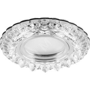 Светильник точечный потолочный встраиваемый CD925 15LED*2835 SMD 4000K, MR16 50W G5.3, прозрачный, хром | 28900 | FERON