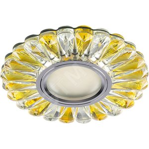 ИВО-50w G5.3,с/LED,4000К,хром,с/с прозр-жел.Feron - Feron