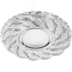 Светильник точечный потолочный встраиваемый CD935 15LED*2835 SMD 4000K, MR16 50W G5.3, прозрачный, хром | 29468 | FERON