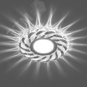 Светильник точечный потолочный встраиваемый CD935 15LED*2835 SMD 4000K, MR16 50W G5.3, прозрачный, хром | 29468 | FERON 2