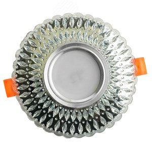 Светильник ИВО-50w G5.3 со светодиодной подсветкой 4000К прозрачный хром 2