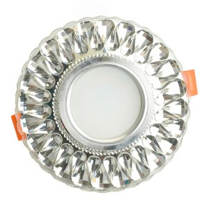 Светильник ИВО-50w G5.3 со светодиодной подсветкой 4000К прозрачный хром 2