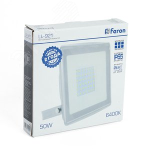 Прожектор светодиодный ДО-50w 6400К 4000 Лм IP65 белый 6