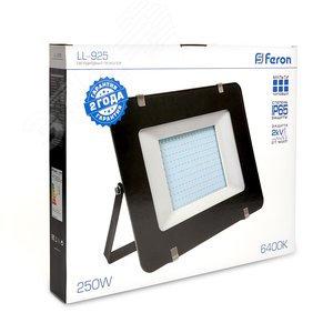 Прожектор светодиодный ДО-250w 6400К 25000 Лм IP65 черный 5