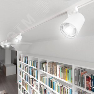 Светильник светодиодный трековый на шинопровод ДПО-12w 4000К 1080Лм белый 2