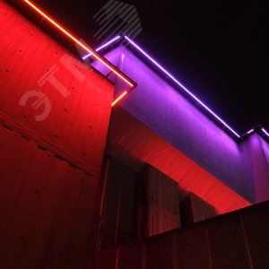 Лента светодиодная 9.6Вт/м 220В синий IP67 120LED/м LS720 неоновая 5