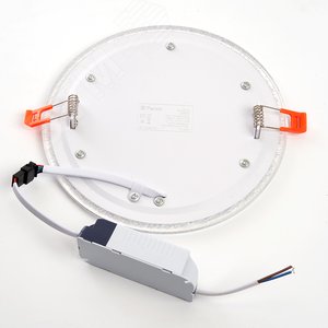 Светильник светодиодный ДВО-16w 4000K 1280Лм со светодиодной подсветкой 4000К белый (AL2330) - фото 3