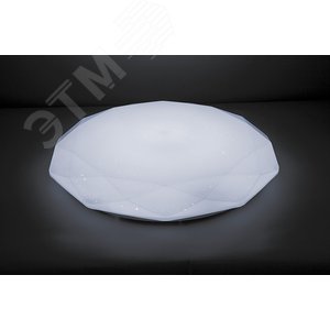 Светильник светодиодный ДБО-36w матовый с эффектом Звездного неба регулировкой цветовой температуры 3000-6500К светового потока max 2900Лм и режима освещенности с пультом управления и таймером выключения 6