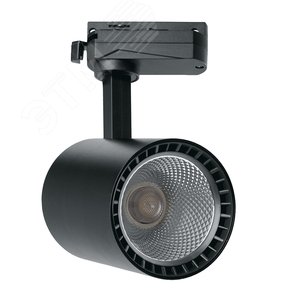 Светильник светодиодный трековый на шинопровод ДПО-12w 4000К 1080Лм черный 3