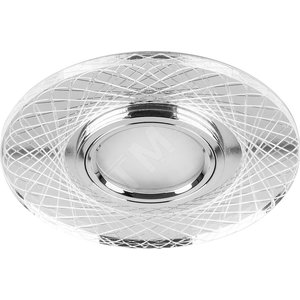 Светильник точечный потолочный встраиваемый CD970 15LED*2835 SMD 4000K, MR16 50W G5.3, прозрачный, хром | 29666 | FERON