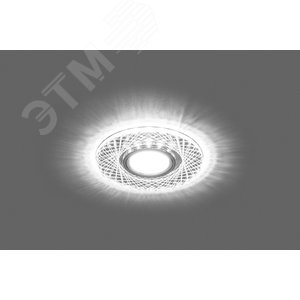 Светильник точечный потолочный встраиваемый CD970 15LED*2835 SMD 4000K, MR16 50W G5.3, прозрачный, хром | 29666 | FERON 3
