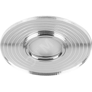Светильник точечный потолочный встраиваемый CD980 15LED*2835 SMD 4000K, MR16 50W G5.3, прозрачный, хром | 29667 | FERON