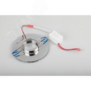 Светильник точечный потолочный встраиваемый CD980 15LED*2835 SMD 4000K, MR16 50W G5.3, прозрачный, хром | 29667 | FERON 2