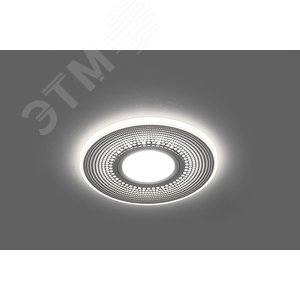 Светильник ИВО-50w G5.3 со светодиодной подсветкой 4000К белый матовый/хром (CD950) 2