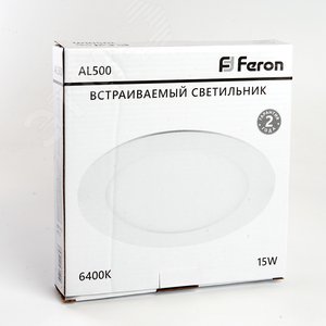 Светильник светодиодный ДВО-15w 6400К 1050Лм slim белый 7