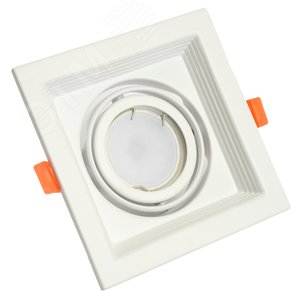 Светильник ИВО-50w G5.3 поворотный квадратный белый 3