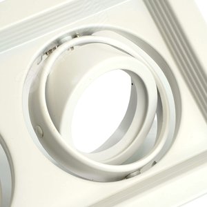 Светильник ИВО-2х50w G5.3 поворотный прямоугольный белый 5