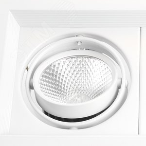 Светильник светодиодный ДВО-2х12w 4000K 2160Лм поворотный прямоугольный белый 5