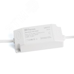 Светильник светодиодный ДВО-20w 4000К 1800Лм поворотный квадратный белый 5