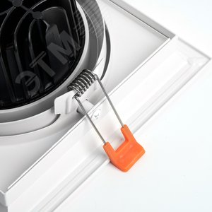 Светильник светодиодный ДВО-20w 4000К 1800Лм поворотный квадратный белый 6