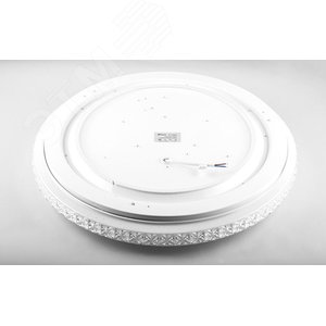 Светильник светодиодный ДБО-100w круглый матовый с эффектом Звездного неба регулировкой цветовой температуры 3000-6500К светового потока max 8500Лм и режима освещенности с пультом управления и таймером выключения 3