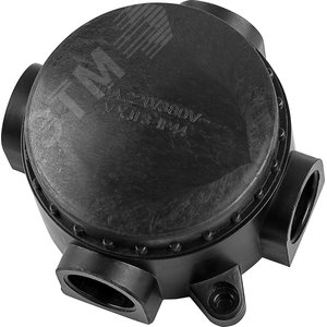Корбка монтажная разветвительная КЭМ 1-10-4М, 380V, 110х48х110, черный (КЭМ 1-10-4Б) - Feron