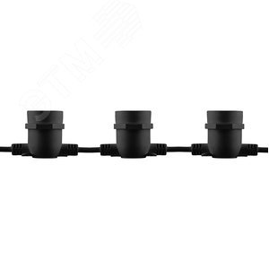 Гирлянда Белт-Лайт 13 м 20 патронов Е27 IP65 черный комплект