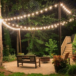 Гирлянда Белт-Лайт 13 м 20 патронов Е27 IP65 белый комплект 3