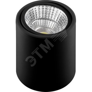 Светильник светодиодный ДПО-15w 4000К 1200Лм поворотный черный (AL516)