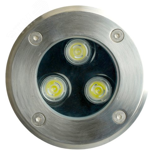 Светильник светодиодный тротуарный ДВУ-3w 6400К IP67 круг 3