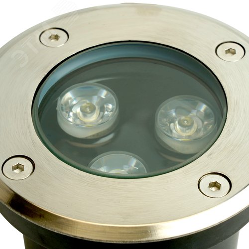 Светильник светодиодный тротуарный ДВУ-3w 6400К IP67 круг 4