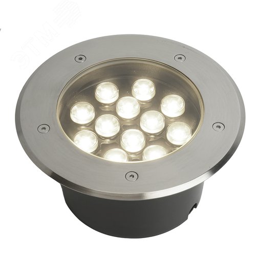 Светильник светодиодный тротуарный ДВУ-12w 6400К IP67 круг 3