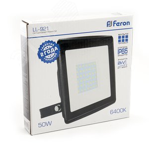 Прожектор светодиодный ДО-50w 6400К 4000 Лм IP65 черный 5