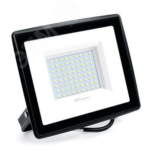 Прожектор светодиодный ДО-100w 6400К 9500 Лм IP65 черный - Feron