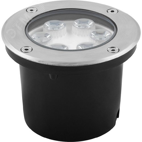 Светильник светодиодный тротуарный ДВУ-6w зеленый IP67 круг