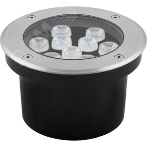 Светильник светодиодный тротуарный ДВУ-9w зеленый IP67 круг (SP4113)