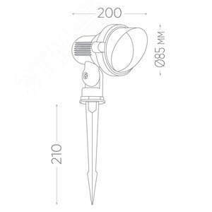 Светильник светодиодный тротуарный ДТУ-3w 6400К IP65 - фото 4