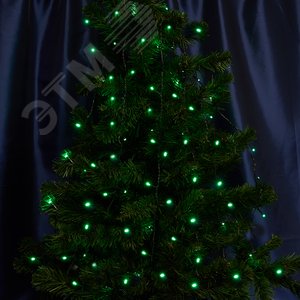 Гирлянда линейная LED зеленый 4 м с контроллером